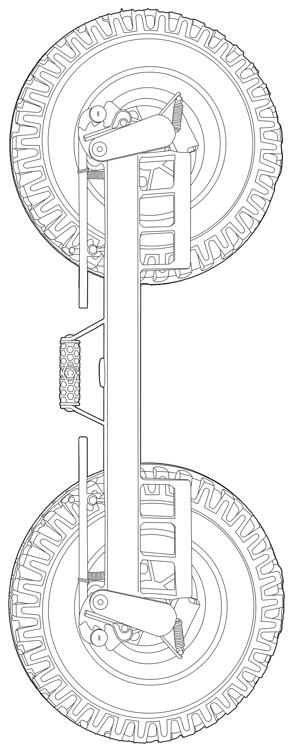 G7X Line Front Black Transparent Flipped